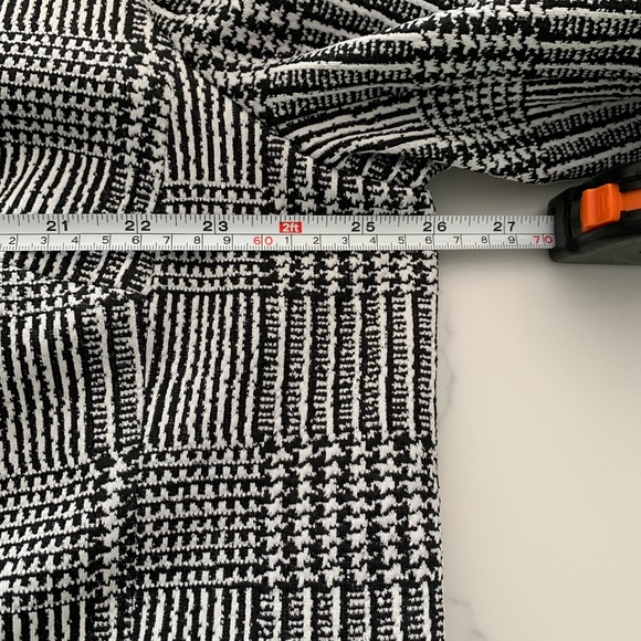 Kasper 18W Houndstooth-Plaid Longline Blazer Black/Vanilla Ice New no Tag - Picture 6 of 12